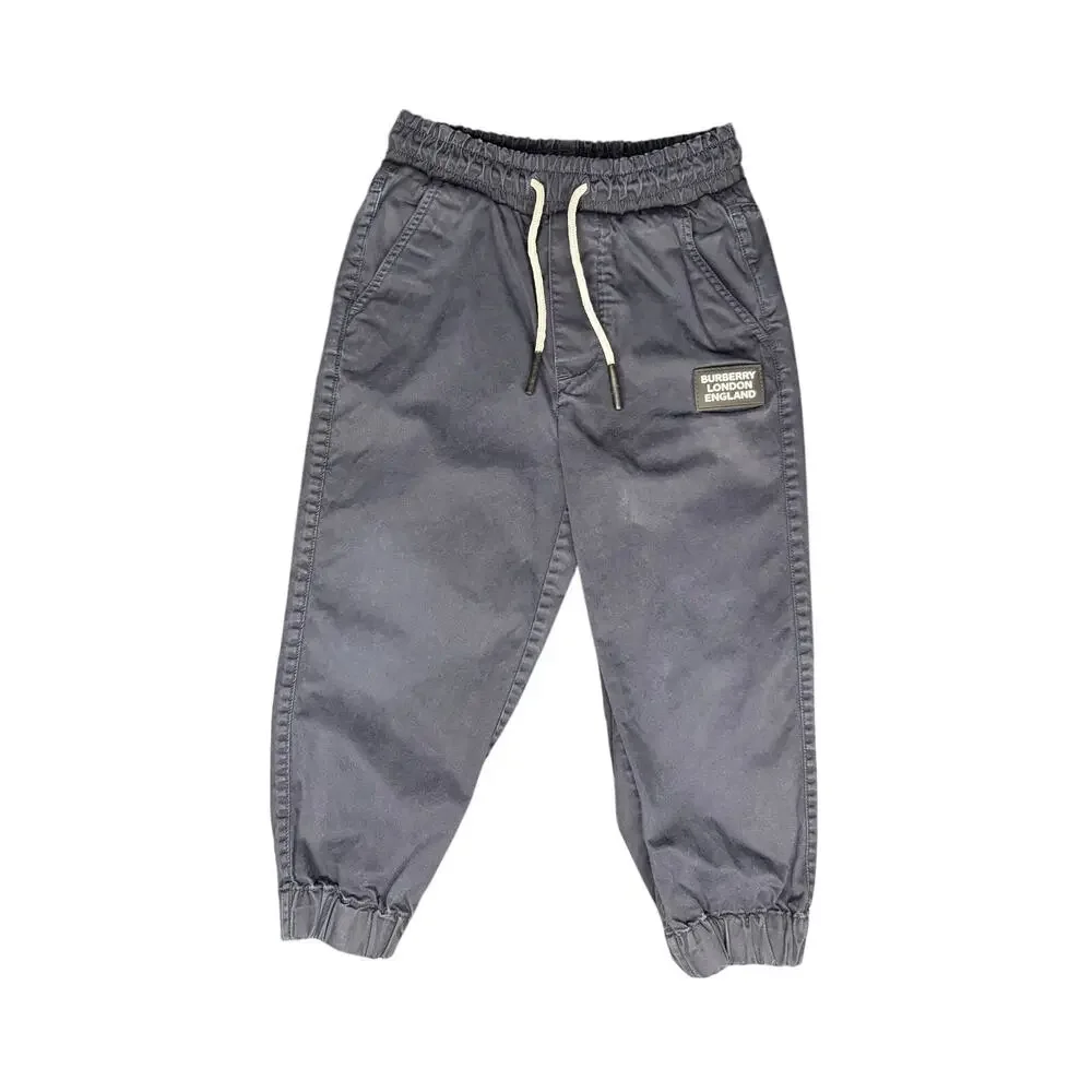 Burberry Kids' NWOT Luxury Logo Joggers Navy Blue Size 3Y Toddler - Rare - Picture 1 of 5